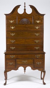 Chippendale-style High Chest A
