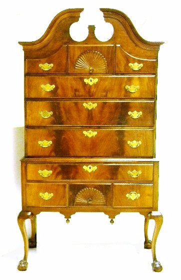 Chippendale style highboy  mahogany