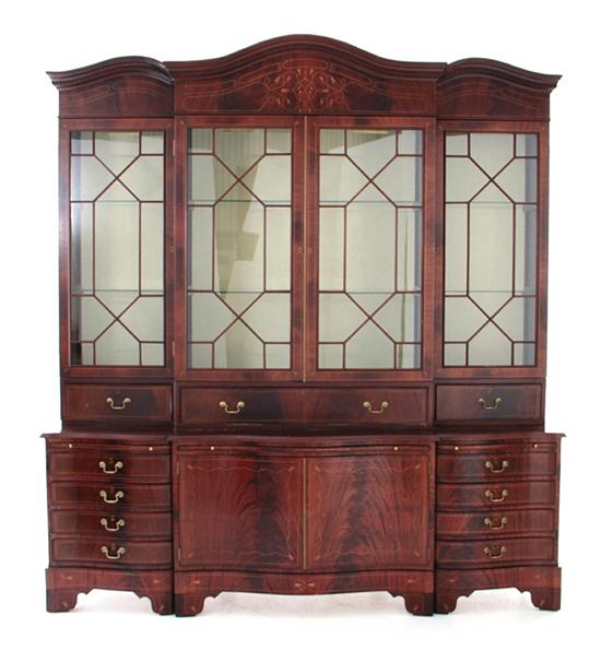 Chippendale style inlaid mahogany