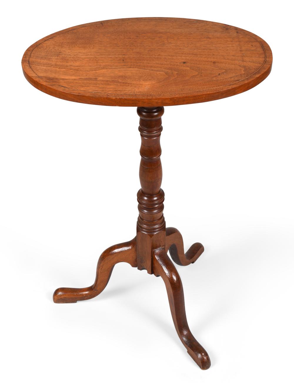 CHIPPENDALE STYLE INLAID WALNUT