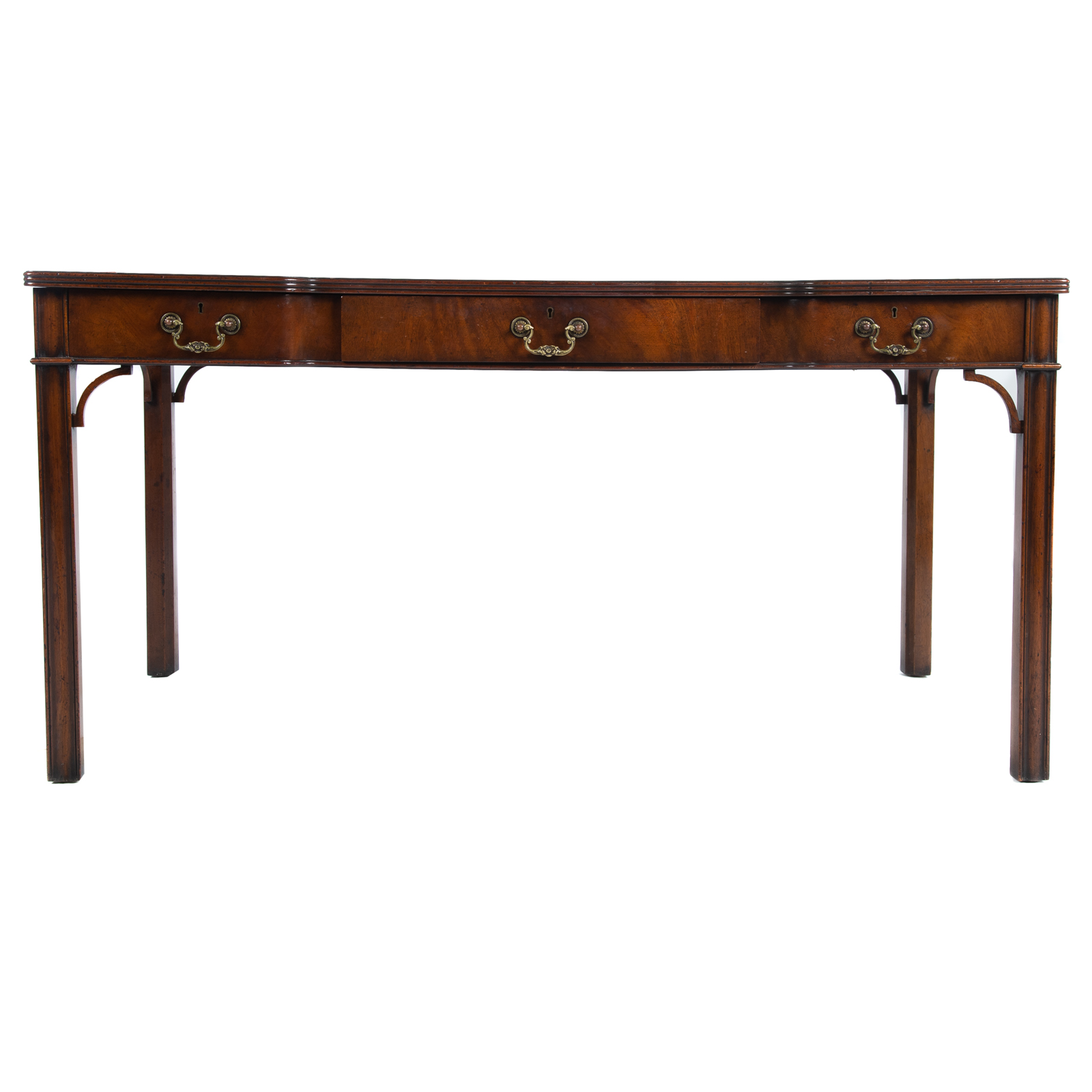 CHIPPENDALE STYLE LEATHER TOP