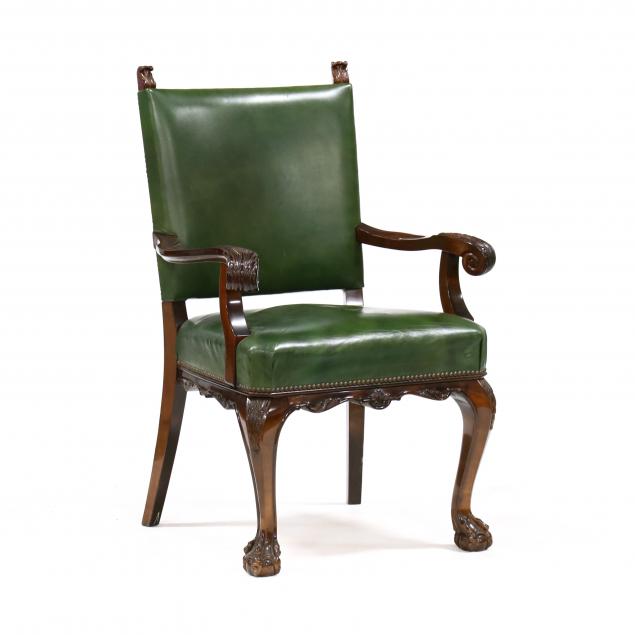 CHIPPENDALE STYLE LEATHER