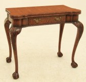 CHIPPENDALE STYLE MAHGOANY FOL