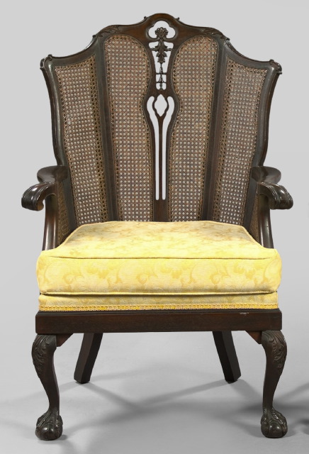 Chippendale-Style Mahogany and