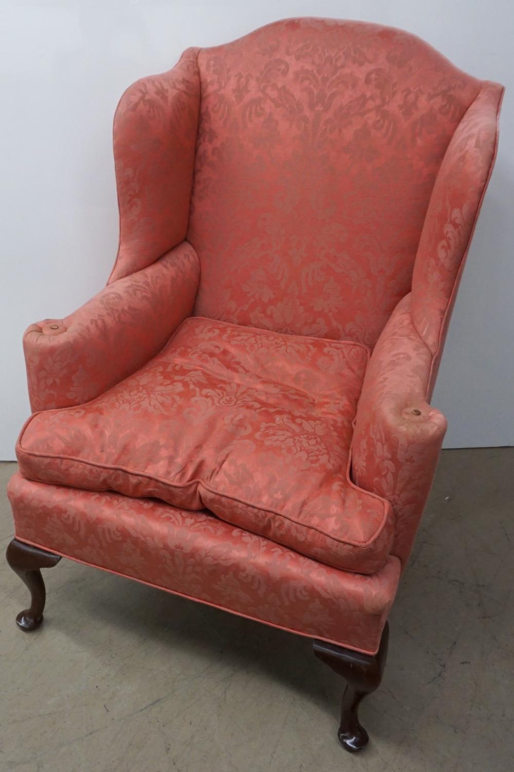 CHIPPENDALE STYLE MAHOGANY AND ROSE