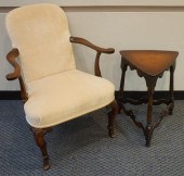 CHIPPENDALE STYLE MAHOGANY ARM