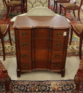 CHIPPENDALE STYLE MAHOGANY BLO