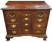 CHIPPENDALE STYLE MAHOGANY BLO