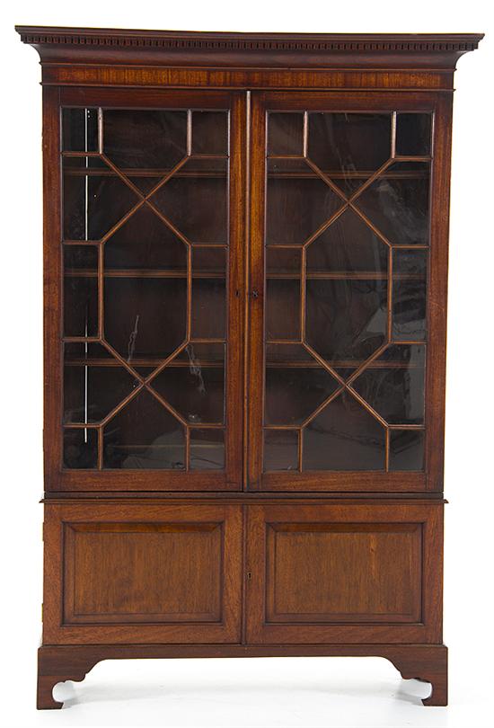 Chippendale style mahogany bookcase
