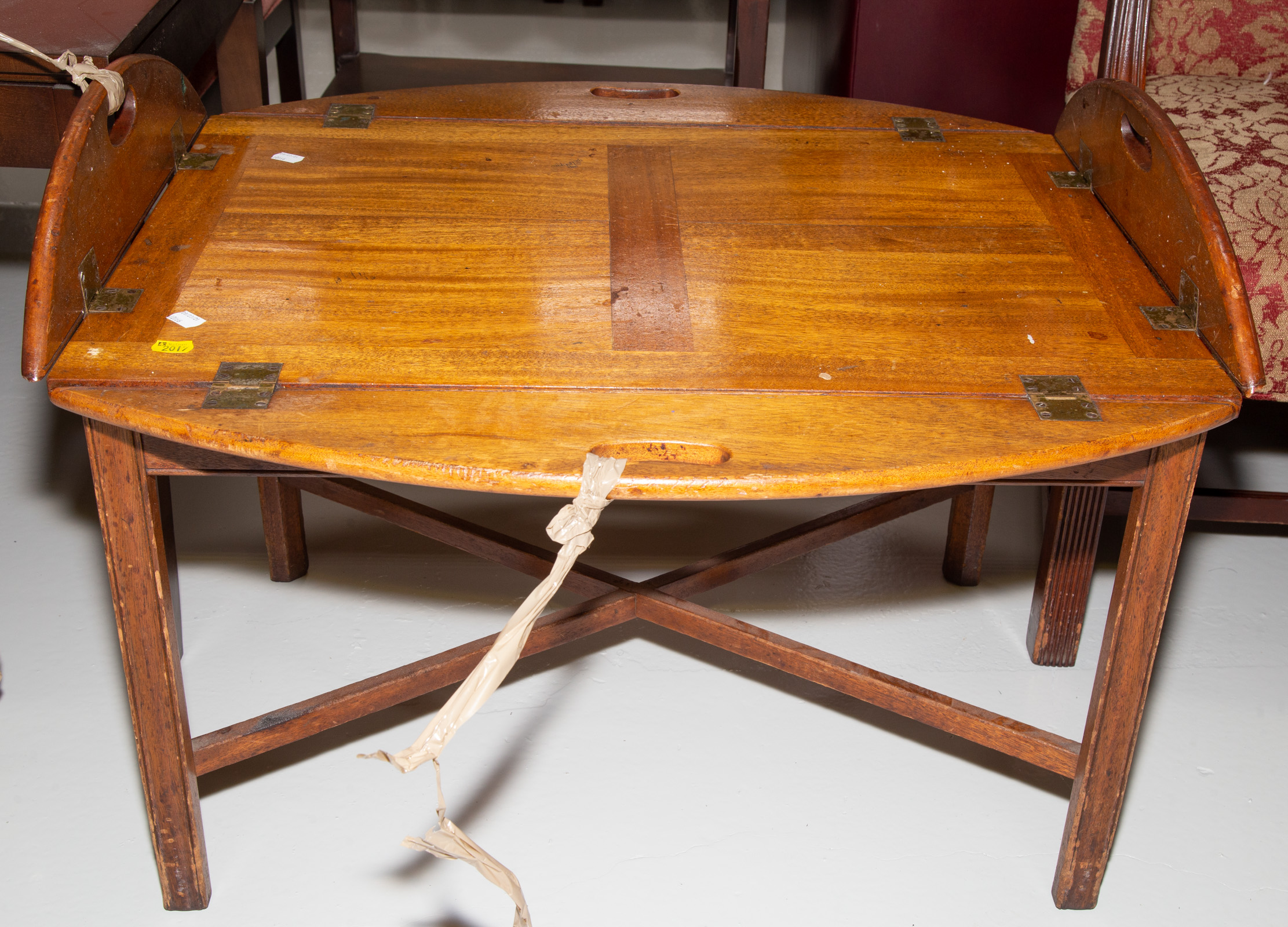 CHIPPENDALE STYLE MAHOGANY BUTLER'S
