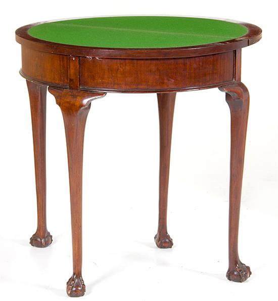 Chippendale style mahogany card