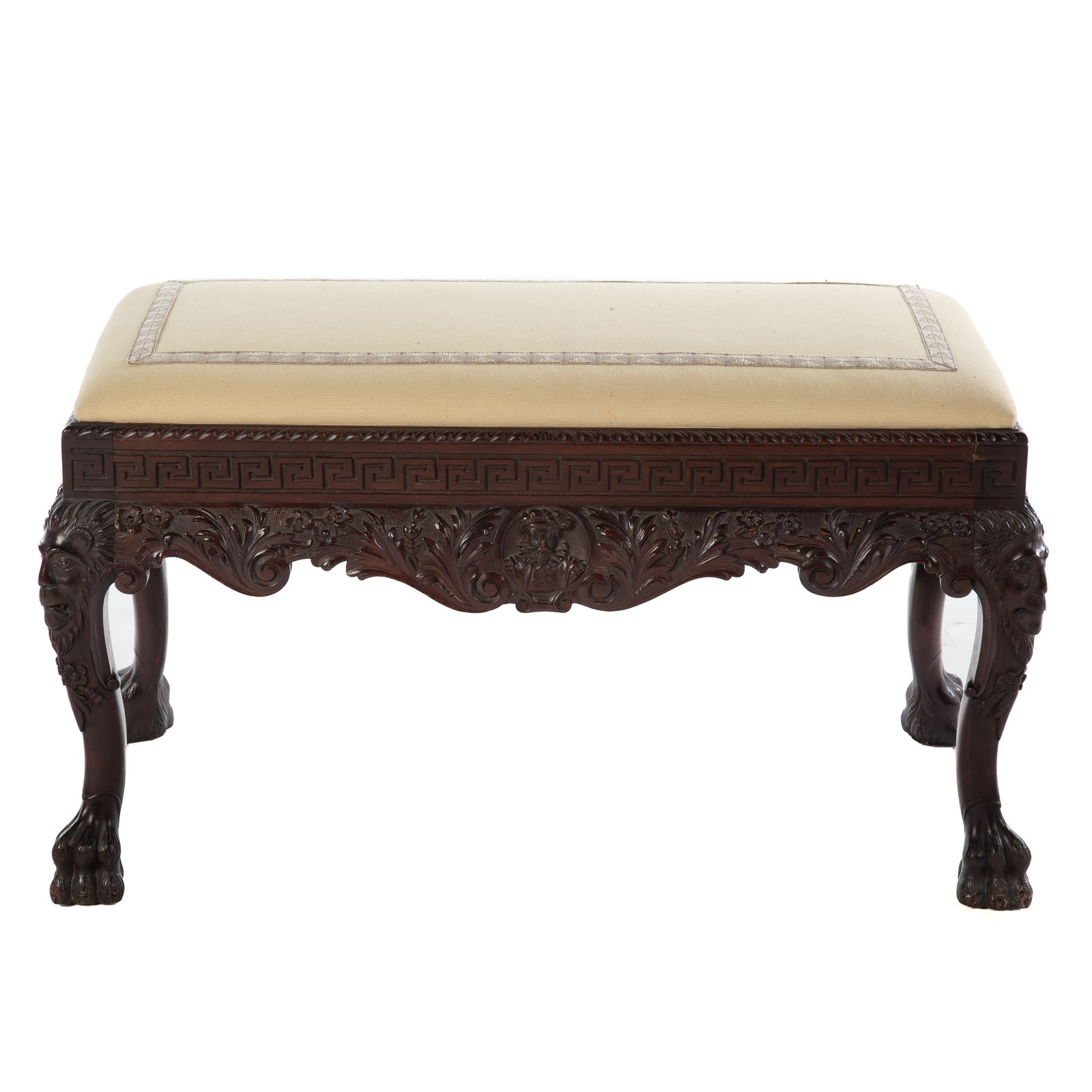 CHIPPENDALE STYLE MAHOGANY CARVED