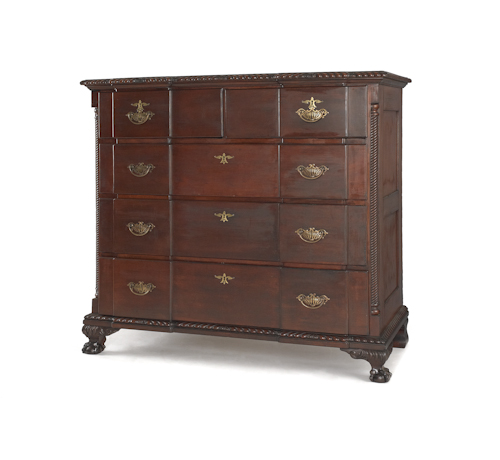 Chippendale style mahogany chest of
