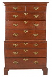 CHIPPENDALE-STYLE MAHOGANY CHE