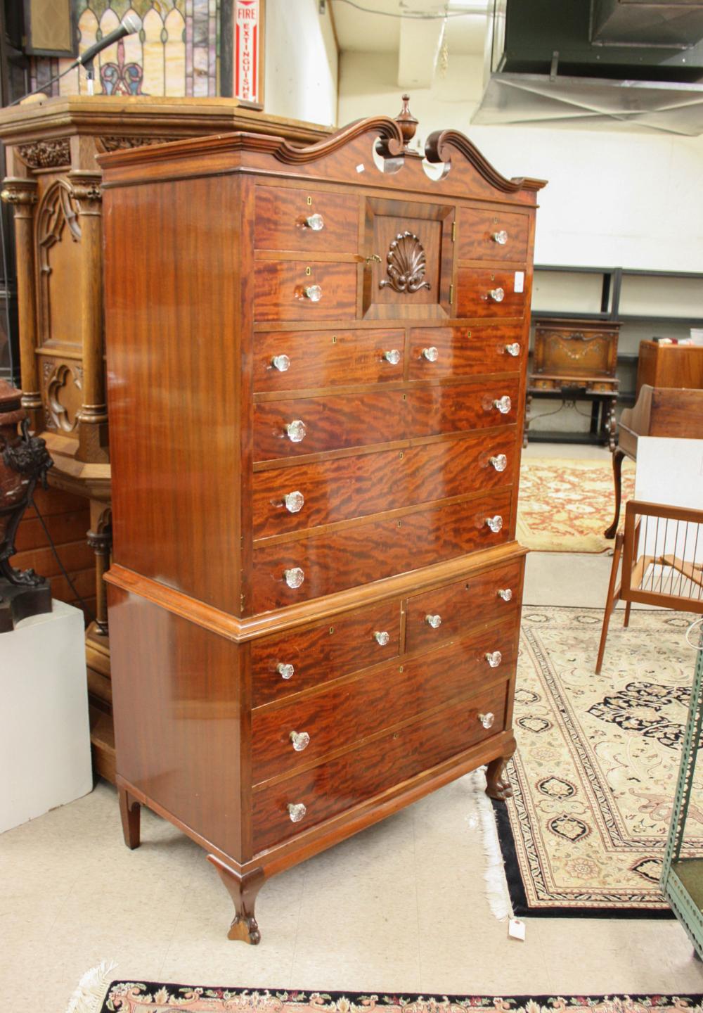 CHIPPENDALE STYLE MAHOGANY