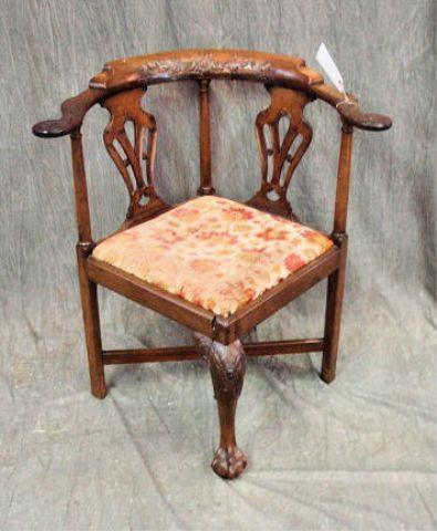 Chippendale Style Mahogany Corner