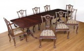 CHIPPENDALE STYLE MAHOGANY DIN