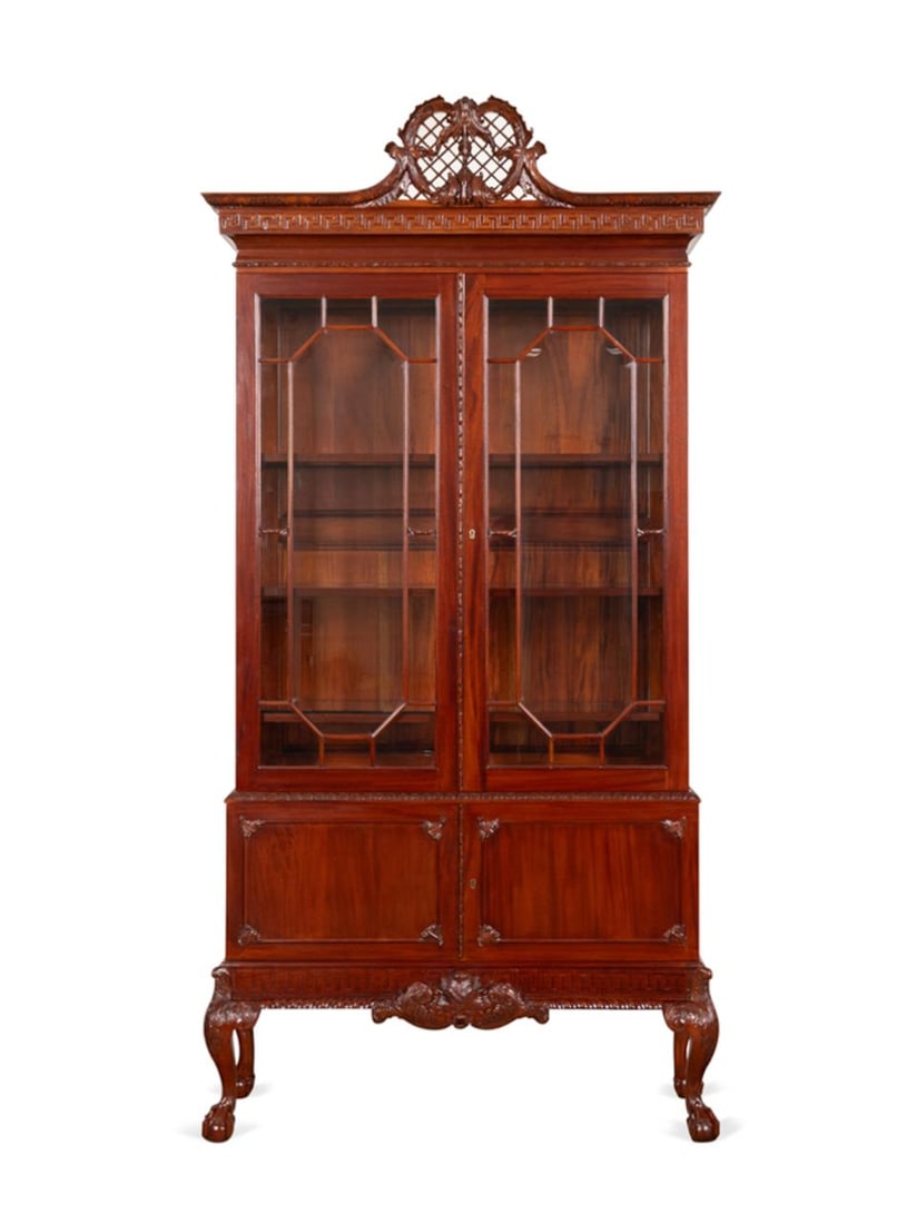 CHIPPENDALE STYLE MAHOGANY GREEK