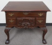 CHIPPENDALE STYLE MAHOGANY LOW