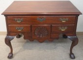 CHIPPENDALE STYLE MAHOGANY LOW