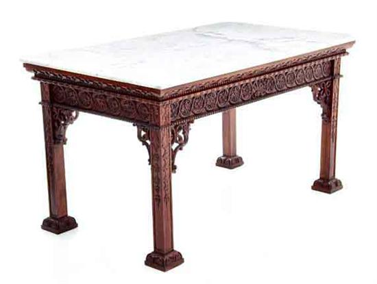 Chippendale style mahogany