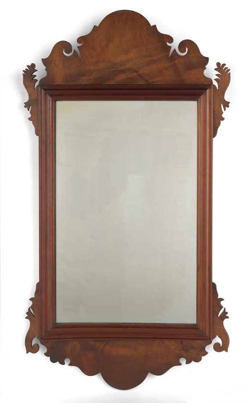Chippendale style mahogany mirror
