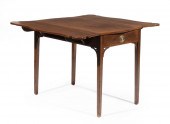 CHIPPENDALE-STYLE MAHOGANY PEM