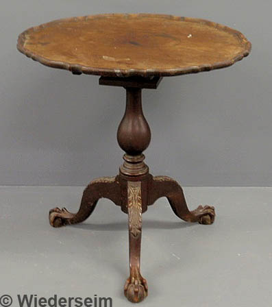 Chippendale style mahogany piecrust