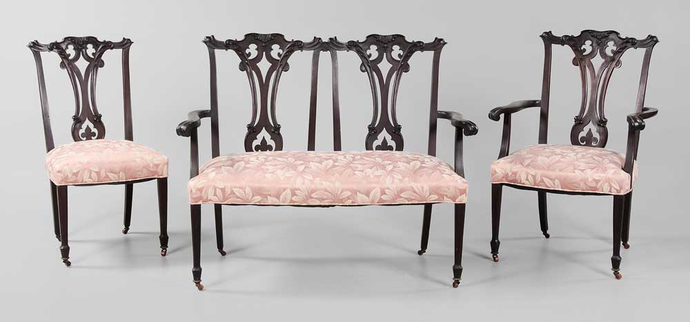 Chippendale Style Mahogany Salon