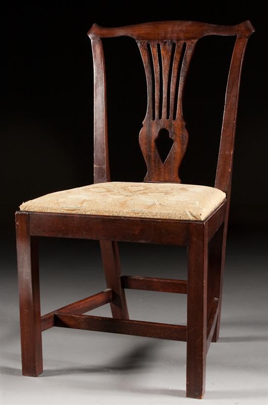 Chippendale style mahogany side