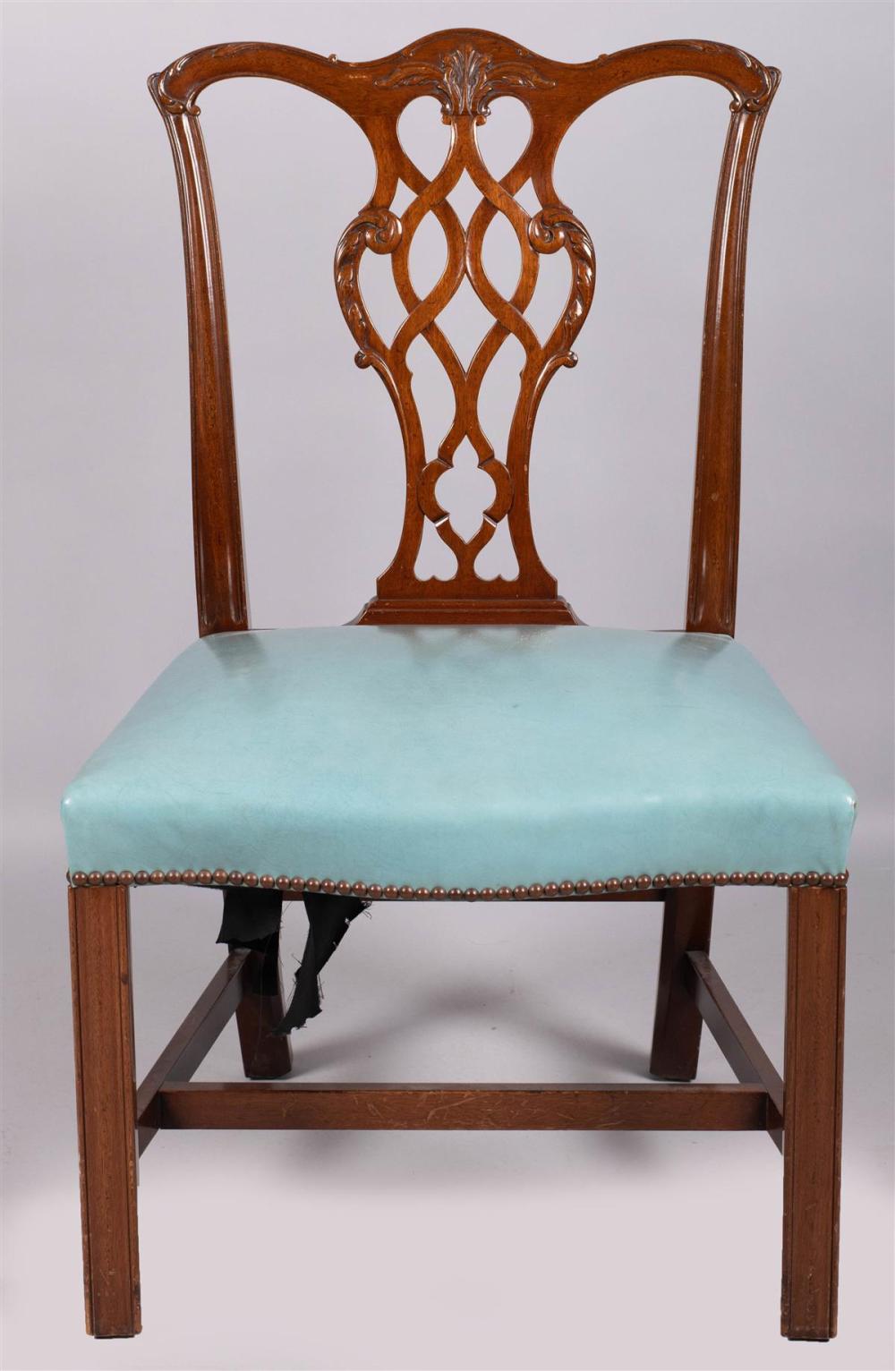 CHIPPENDALE STYLE MAHOGANY SIDE