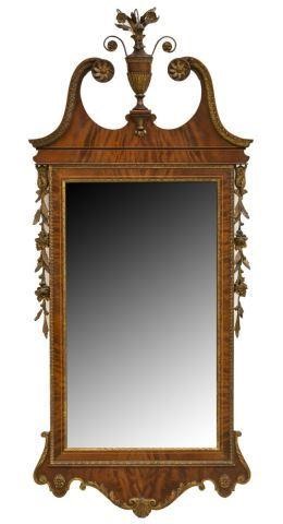 CHIPPENDALE STYLE MAHOGANY SWAN'S
