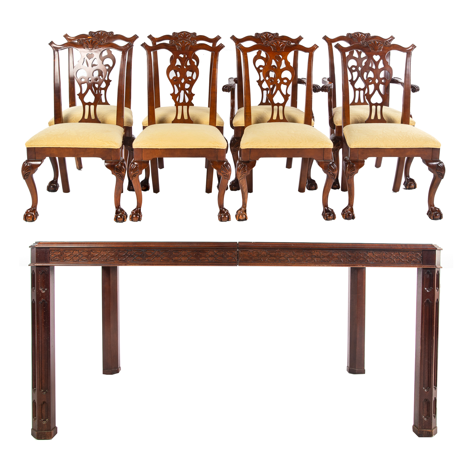 CHIPPENDALE STYLE MAHOGANY TABLE