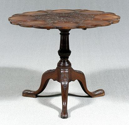 Chippendale style mahogany tea