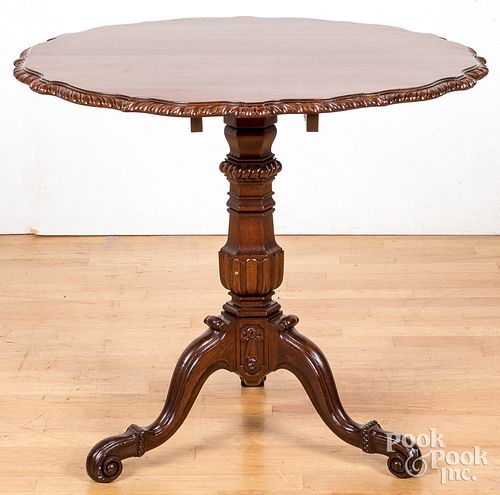CHIPPENDALE STYLE MAHOGANY TEA