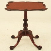 CHIPPENDALE STYLE MAHOGANY TRA