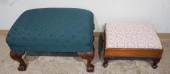 CHIPPENDALE STYLE MAHOGANY UPH