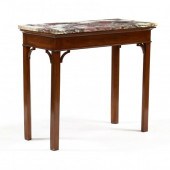 CHIPPENDALE STYLE MARBLE TOP S