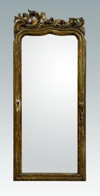 Chippendale style mirror, carved