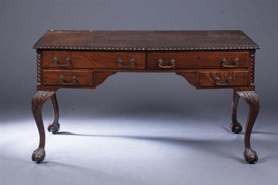 CHIPPENDALE STYLE OAK PARTNER'S