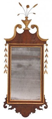 CHIPPENDALE STYLE PARCEL GILT
