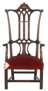 CHIPPENDALE STYLE "RISING SUN"
