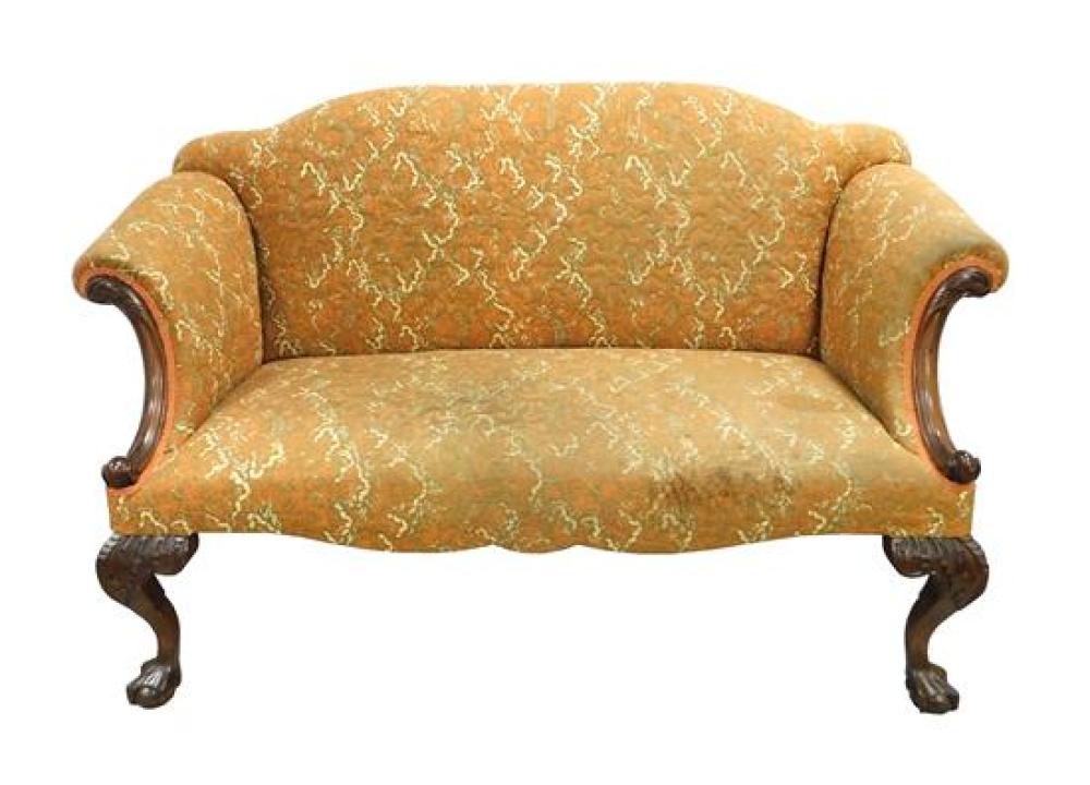 CHIPPENDALE STYLE SETTEE WITH