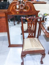 CHIPPENDALE STYLE SIDE CHAIR;