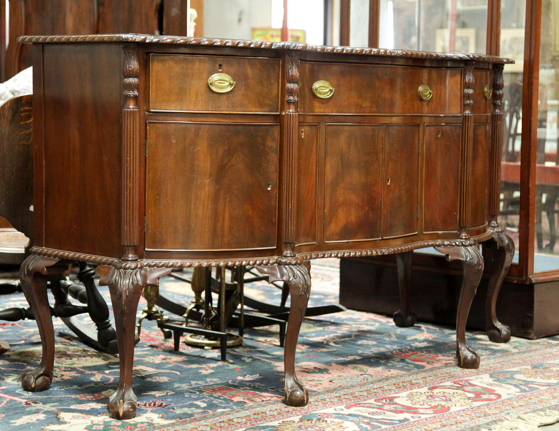 CHIPPENDALE STYLE SIDEBOARD. 