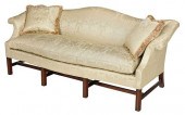 CHIPPENDALE STYLE SILK DAMASK