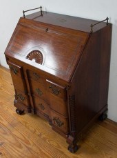 CHIPPENDALE STYLE SLANT FRONT