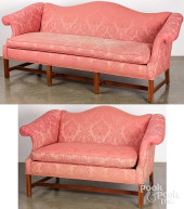 CHIPPENDALE STYLE SOFA AND LOV