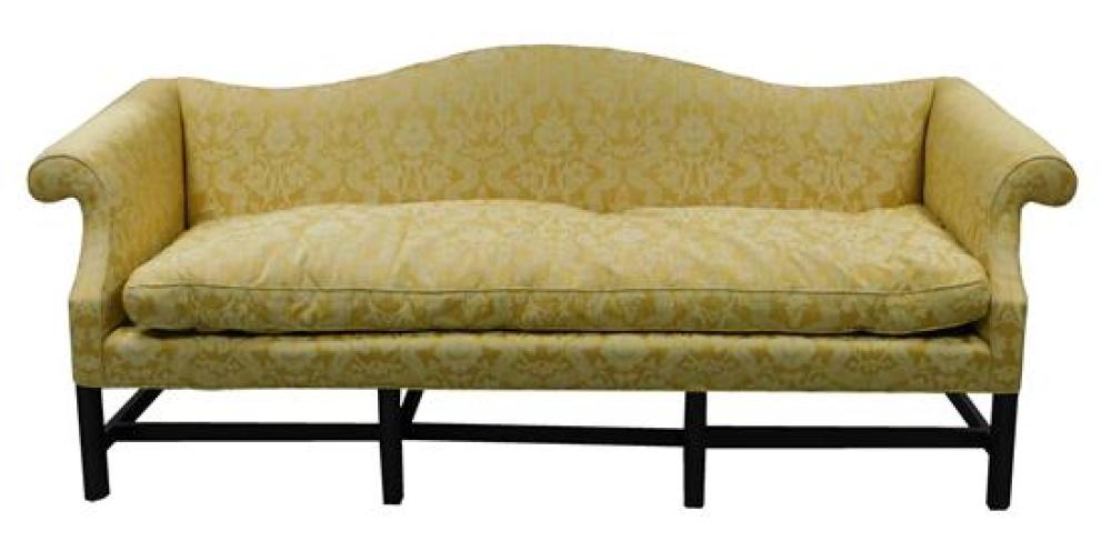 CHIPPENDALE STYLE SOFA, MAHOGANY,
