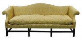 CHIPPENDALE STYLE SOFA, MAHOGA